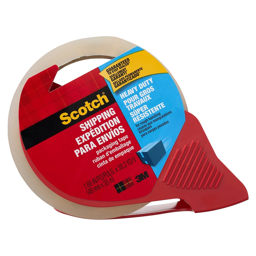 Scotch® Heavy Duty Shipping Packaging Tape with Dispenser