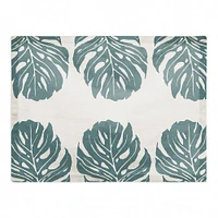 Three Leaf Monstera 18" x 14" Cotton Twill Placemat