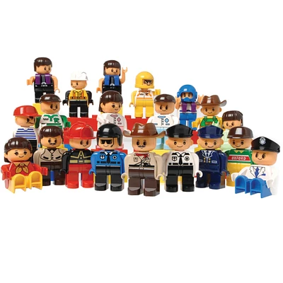 Cre8tive Minds® People for Preschool Bricks, 20 Pieces