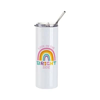 Craft Express 20oz. Skinny Stainless Steel Tumblers, 4ct.