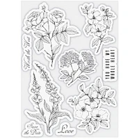 Craft Consortium Belle Fleur A5 Clear Stamps