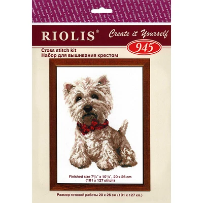 RIOLIS West Highland White Cross Stitch Kit