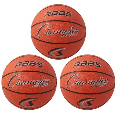 Champion Sports Size 3 Mini Coral Orange Basketball, 3 Pack