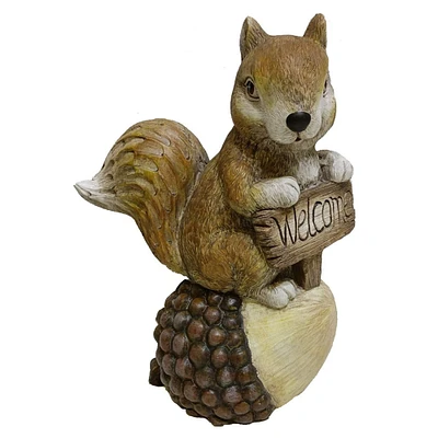 Santa's Workshop 15" Welcome Squirrel