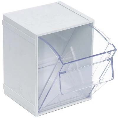 Quantum Storage Systems® 5.25" x 6.25" & Clear Individual Tip Out Bin
