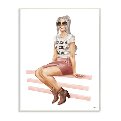 Stupell Industries Be You Inspirational Female Fashionista Wall Art