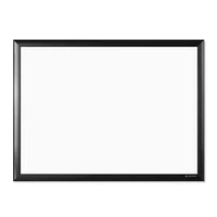 U Brands Black 24" x 18" Aluminum Frame Magnetic Dry Erase Board