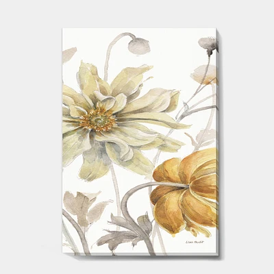 Designart - Fields of Gold Watercolor Flower I