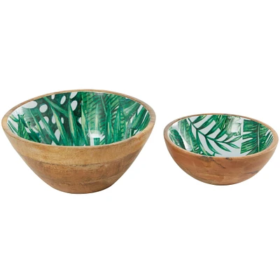 Mango Wood Handmade Nesting Decorative Bowl Set