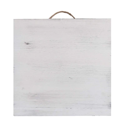 10" x 10" Whitewashed Wood Square Plaques by Make Market®, 2ct.