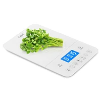 Ozeri Touch III White 22lb. Baker's Kitchen Scale with Calorie Counter