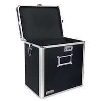 Vaultz Black Vinyl Record Storage Case