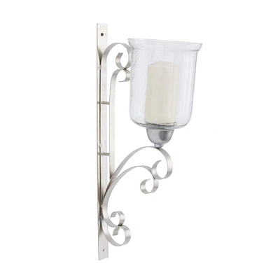 24" Silver Traditional Wall Sconce