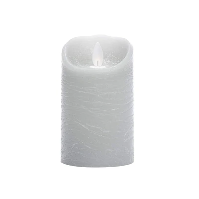 6 Pack: Sterno Home™ 3" x 5" Gray LED Wax Pillar Candle