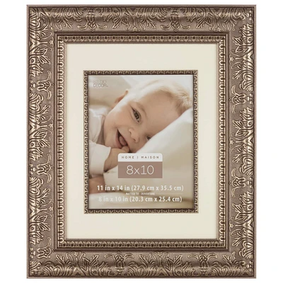 Silver Floral Frame with Mat