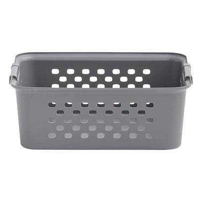 Iris® Gray Medium Organizer Storage Basket, 4 Pack