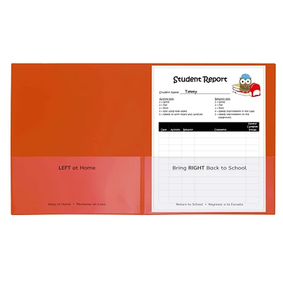 C-Line® Classroom Connector™ Orange School-To-Home Folders, 25ct.