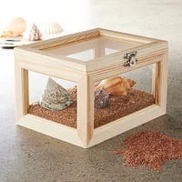 Medium Wood & Glass Box by Make Market®