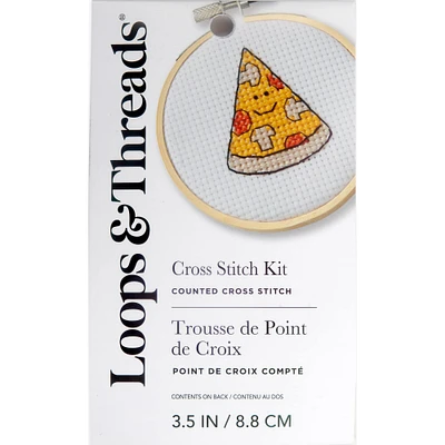 Pizza Counted Cross Stitch Kit by Loops & Threads®