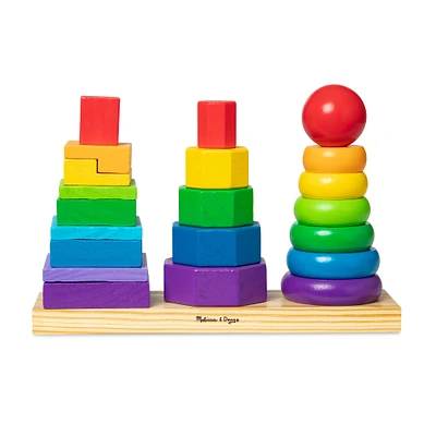 Melissa & Doug® Geometric Stacker Toddler Toy