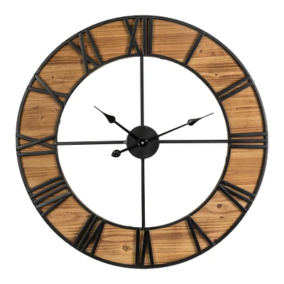 Glitzhome® 30" Oversized Farmhouse Wall Clock