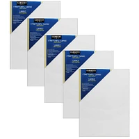 Sargent Art 5 Pack 9" x 12" Double Primed 100% Cotton Stretched Canvas