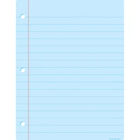 Ashley Productions Smart Poly™ Dry Erase Blue Notebook Paper, 10ct.