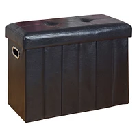 Simplify Black Collapsible Bench and Hamper