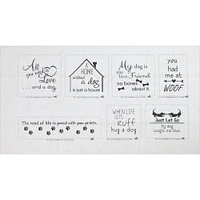 June Tailor® Dog Days Inspirational Mug Mat Cotton Panel Kit