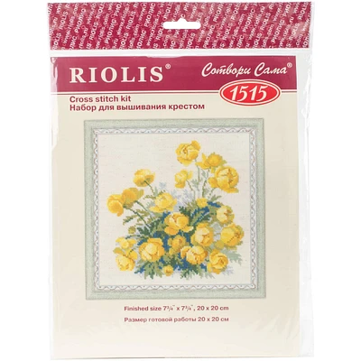 RIOLIS Globe Flower Counted Cross Stitch Kit