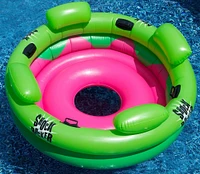 Swimline 75" Inflatable Green & Pink Shock Rocker Pool Float