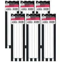 Schoolgirl Style™ Simply Stylish™ Black & White Stripe Nameplates, 6 Packs of 36