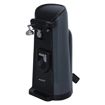 Brentwood Tall Electric Can Opener with Knife Sharpener & Bottle Opener