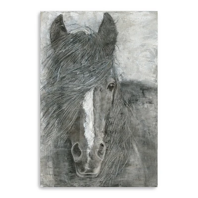 Horse In The Wind Canvas Giclee