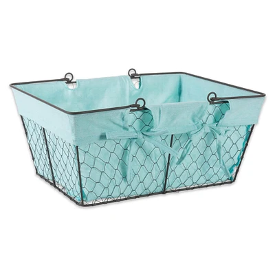 DII® Aqua Chicken Wire Egg Basket