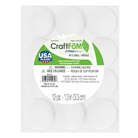 24 Packs: 12 ct. (288 total) FloraCraft® CraftFōM® 1.5" White Balls