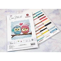 Luca-s Two Cute Owls Counted Cross Stitch Kit