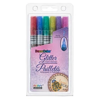 6 Packs: 6 ct. (36 total)  Deco Color™ Glitter Paint Marker Set