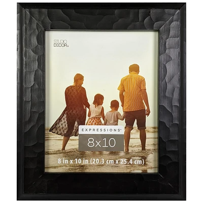 Expressions™ 8" x 10" Black Hammered Frame by Studio Décor®