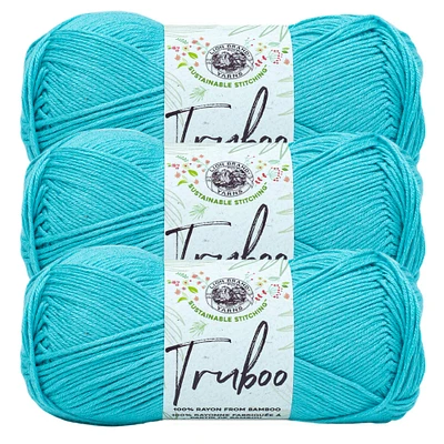 3 Pack Lion Brand® Sustainable Stitching™ Truboo Solid Yarn