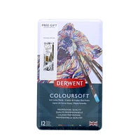 Derwent® Coloursoft 12 Pencil Set with Line Makers