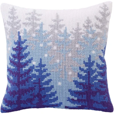 RTO Collection D'Art Winter Forest Stamped Needlepoint Cushion
