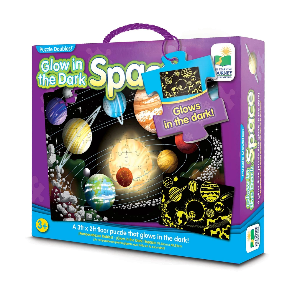 Puzzle Doubles!® Glow in the Dark Space 100 Piece Puzzle