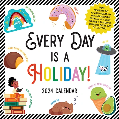 TF Publishing 2024 Every Day's A Holiday Wall Calendar
