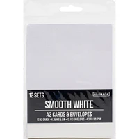 Colorbok® A2 Smooth White Cards & Envelopes, 12ct.