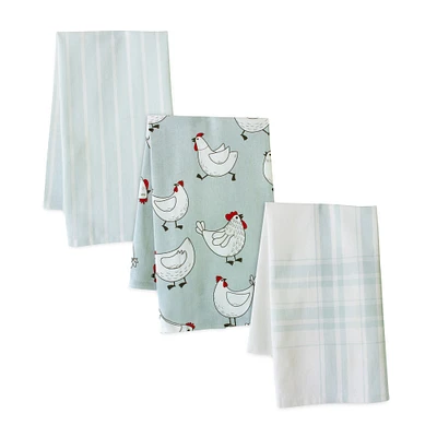 Chicken Cotton Tea Towel Set