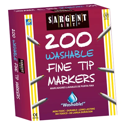 Sargent Art® Washable Fine Tip Markers, 200ct.