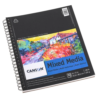 6 Pack: Canson® Artist Series Mixed Media Pad, 9" x 12"