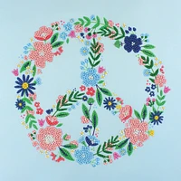 Camelot Dotz® Floral Peace Sign Diamond Painting Kit