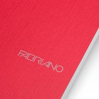 Fabriano® EcoQua Red Raspberry Grid Notepad, A4